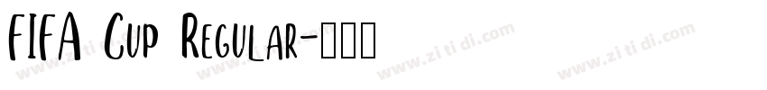 FIFA Cup Regular字体转换